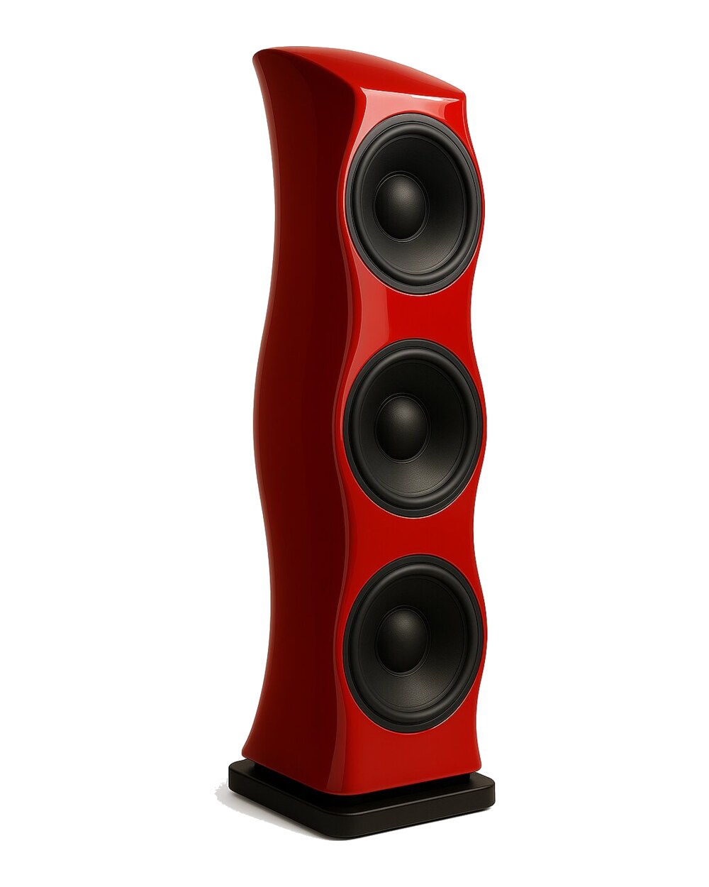 XOP HP1 three-driver 21-inch sealed bass tower in red