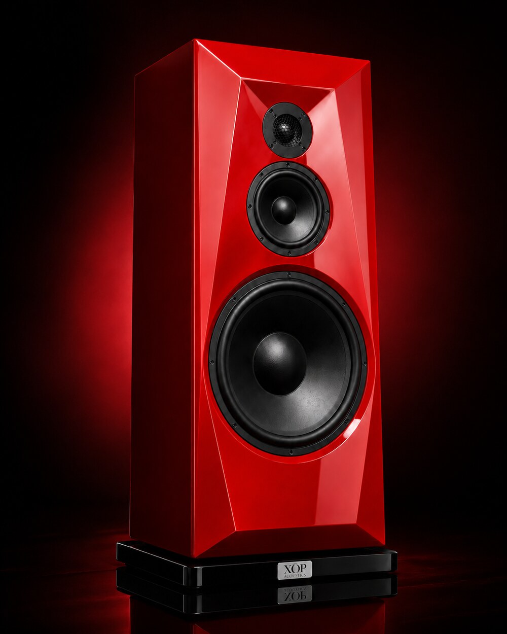 XOP Origin faceted three-way active tower in red